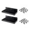 Triton Products 12 In. W x 6 In. D Black Epoxy Coated Steel Shelf for 1/8 In. and 1/4 In. Pegboard 2 Pack 76126BK-2 - alternate 1